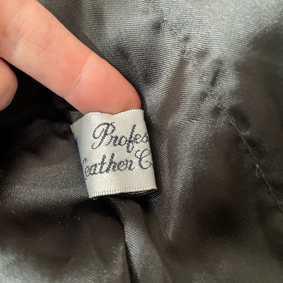 Towne From London Fog Leather Coat Mens Medium EUC! - Picture 8 of 11